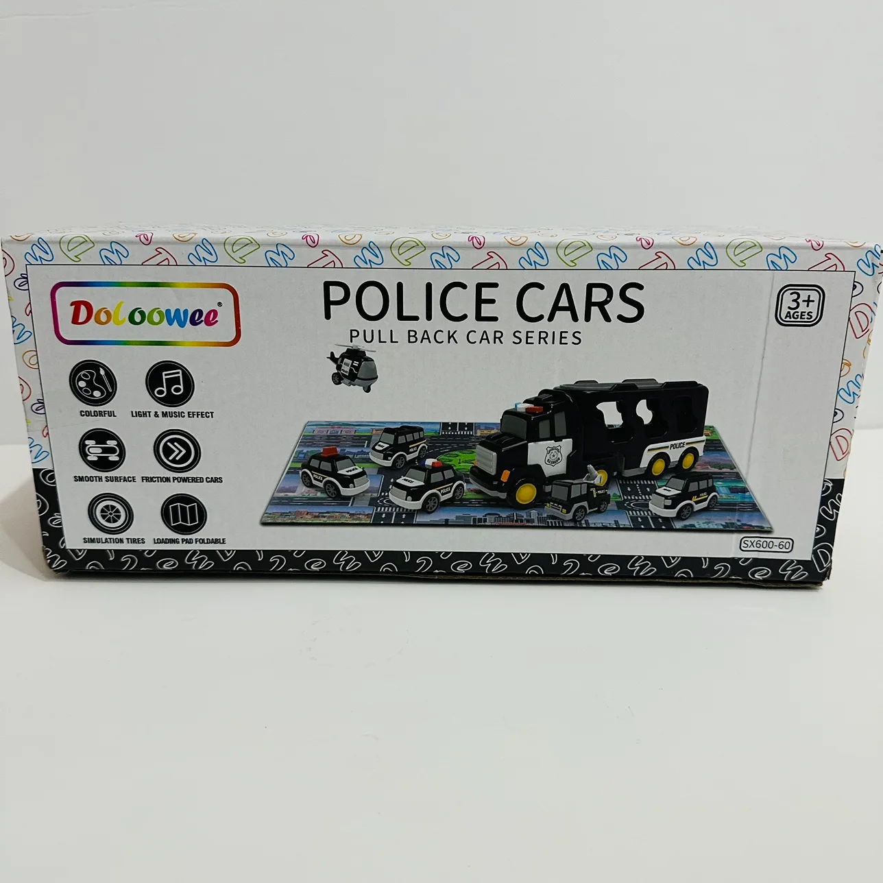 BNIP Police Cars Pull Back Car Series image indicator(2)