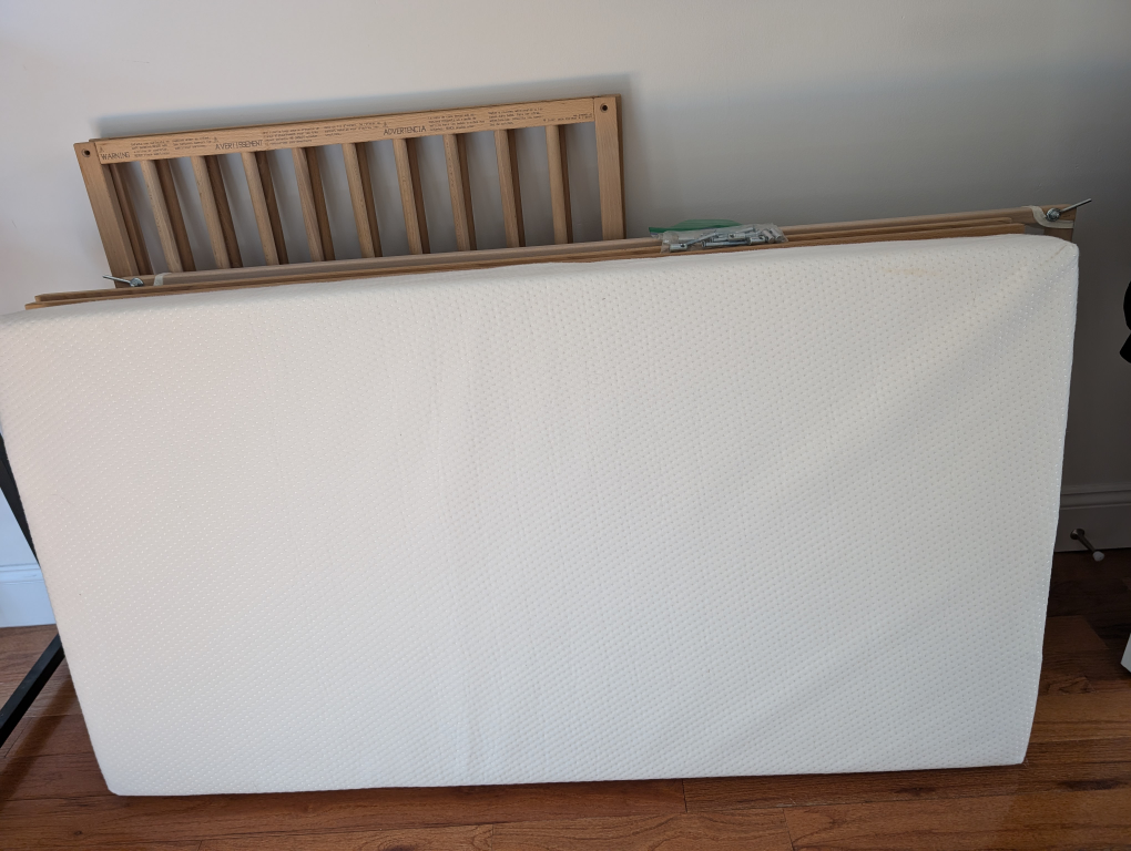 IKEA SNIGLAR Baby Crib with Mattress - photo 3