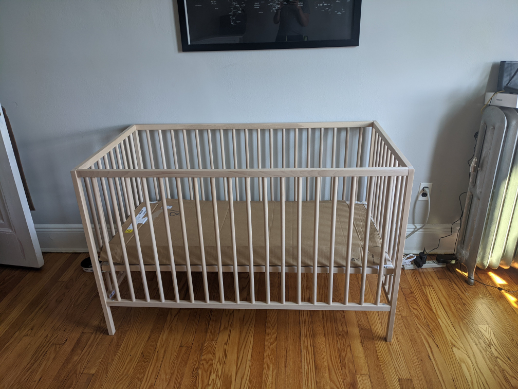 IKEA SNIGLAR Baby Crib with Mattress