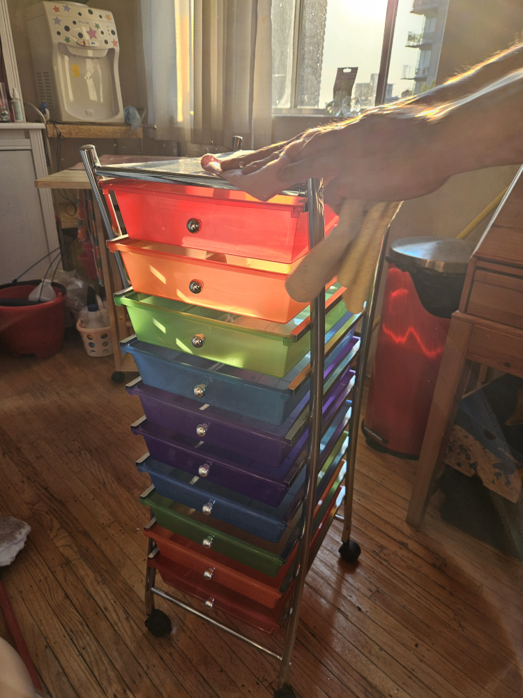 Rainbow Rolling Storage Cart - photo 2