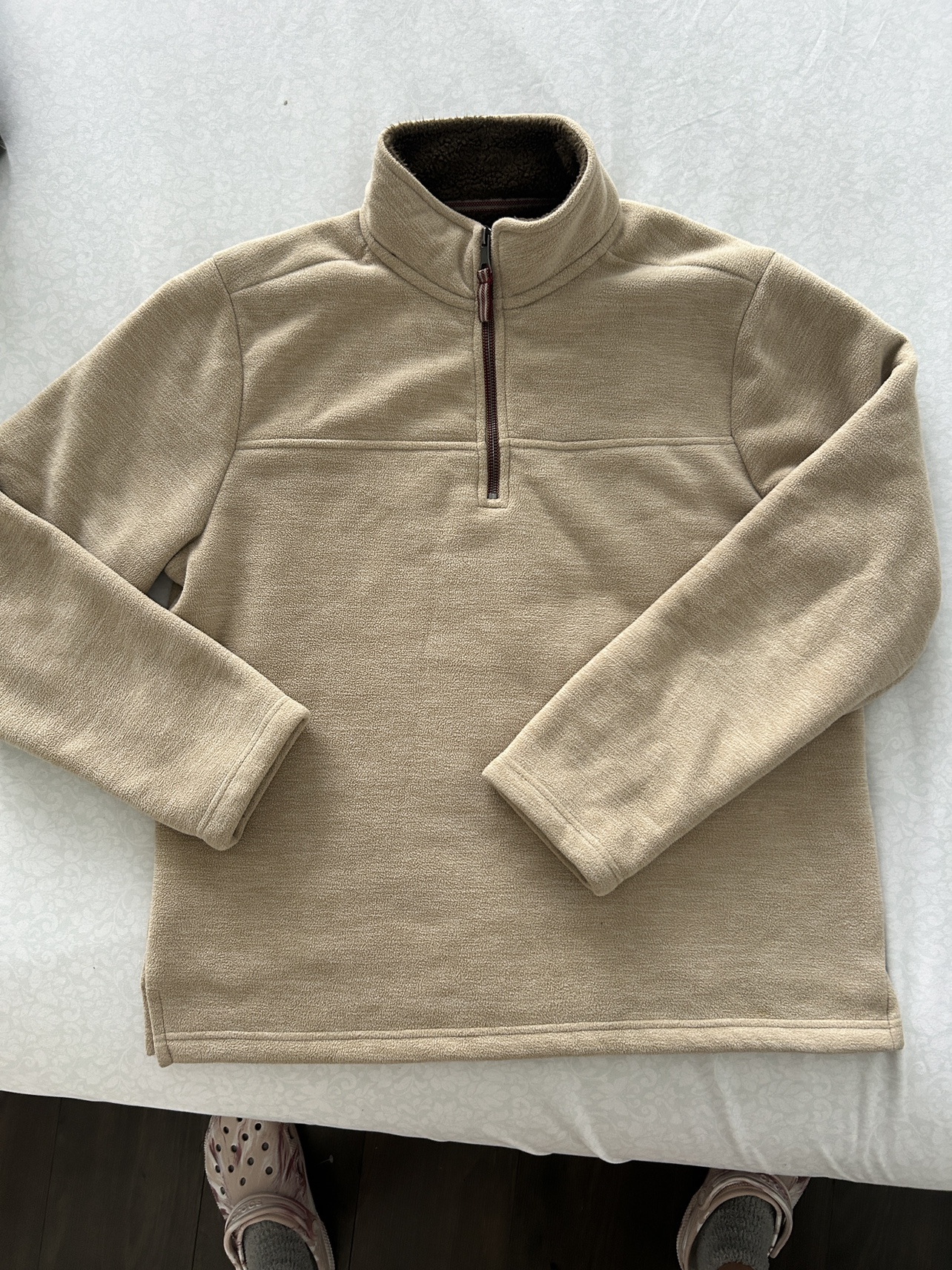Tan Fleece Pullover