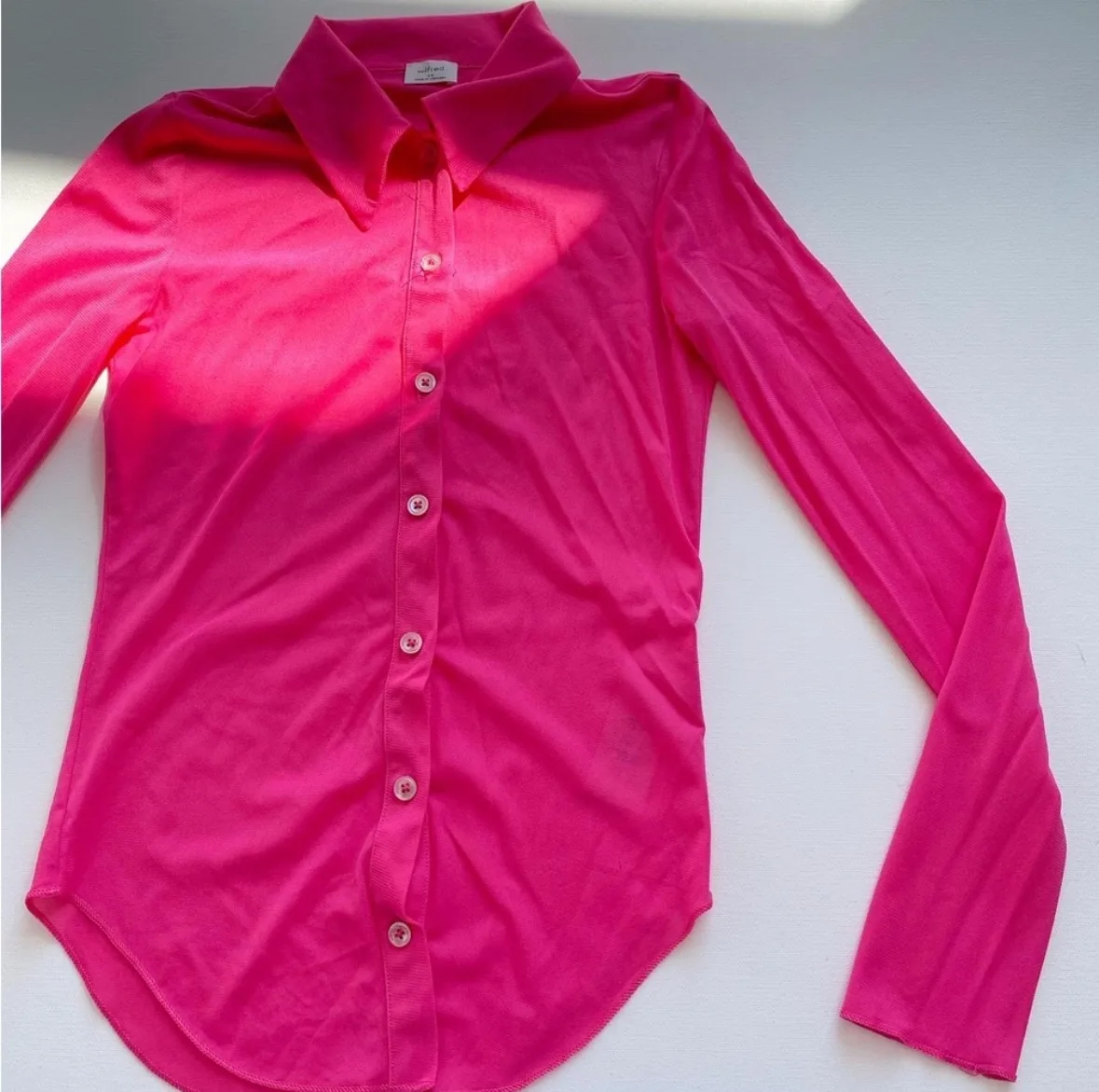 Aritzia Wilfred | See through button up - XS image indicator(2)