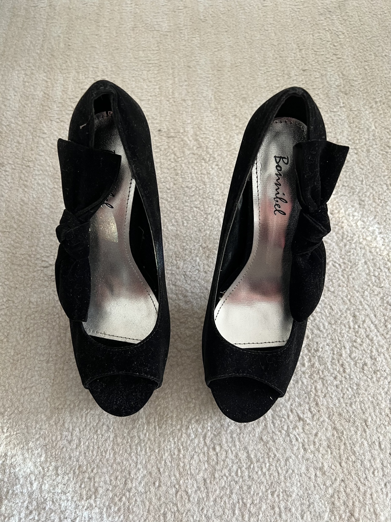 Black Bow High Heel Shoes - photo 5