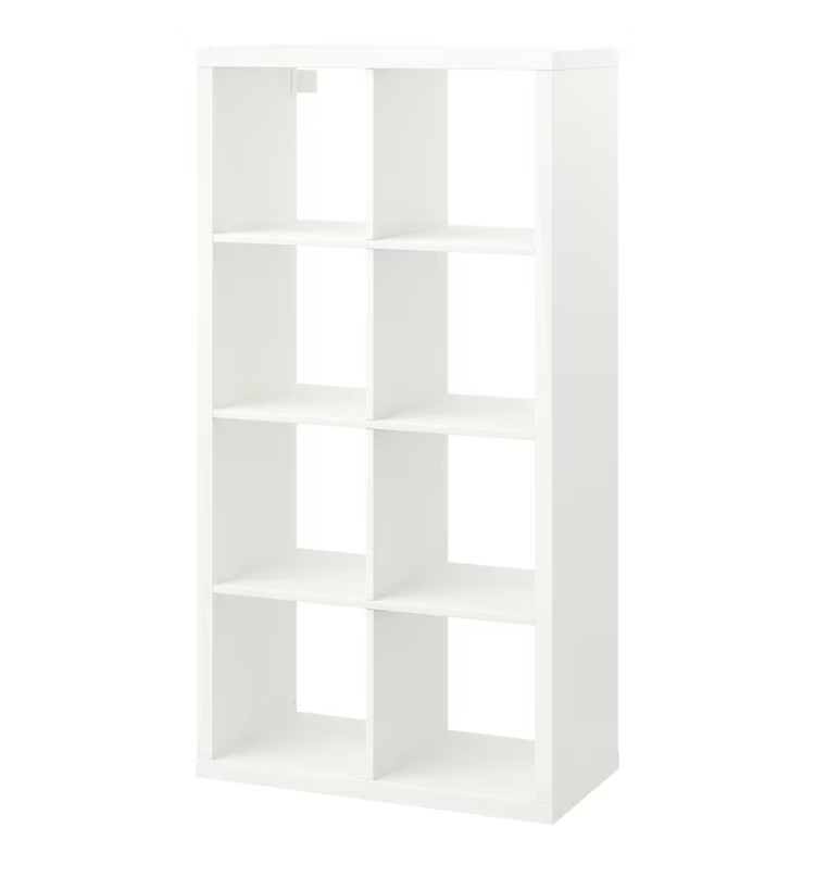 2 white ikea Kallax with wheels - photo 2