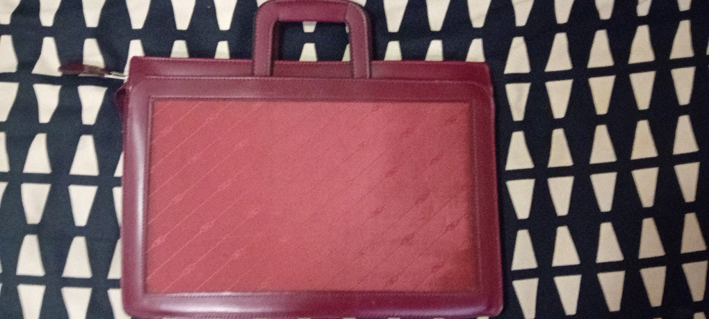 Red Leather Laptop Bag - photo 2