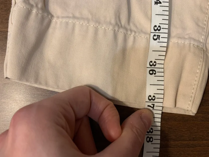 Gap Khaki High Waisted Trousers 0 Petite image indicator(6)