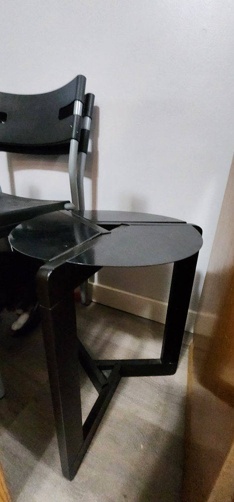 Black Tripod Side Table