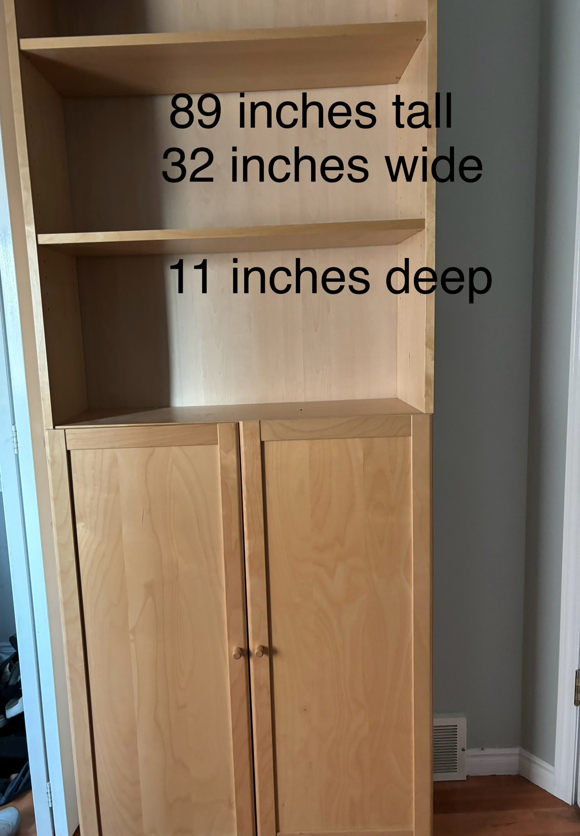 Free Tall Bookcase with Cabinet Doors - photo 2