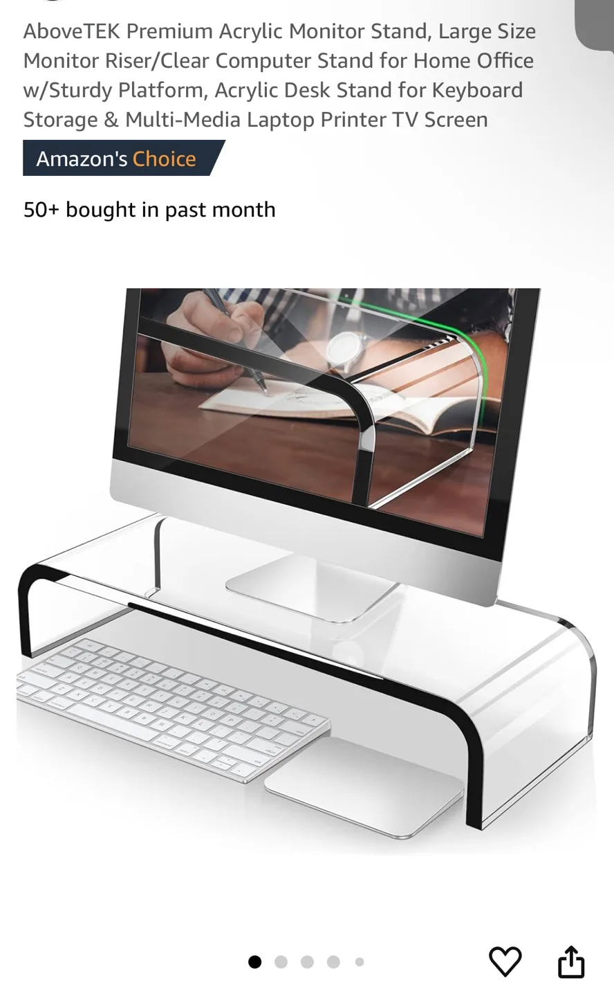 Acrylic Monitor Stand thumbnail