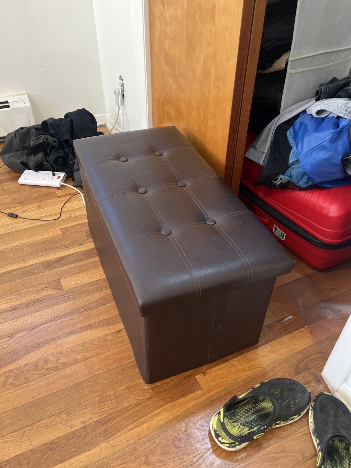 Brown Storage Ottoman 🧡