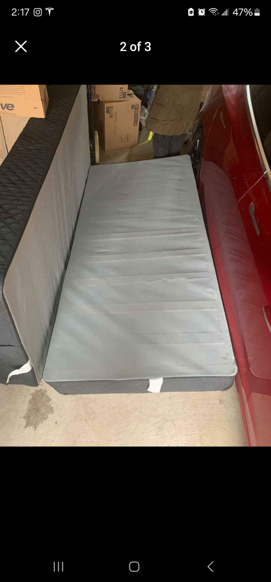 King size Bed Box Spring and Railings