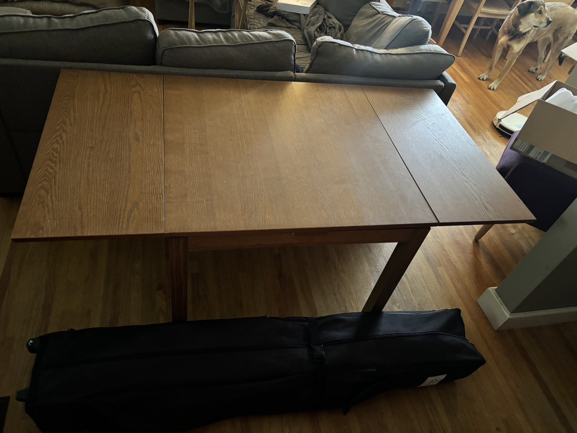 Dining Table with self storing leaves 🧡 - photo 4