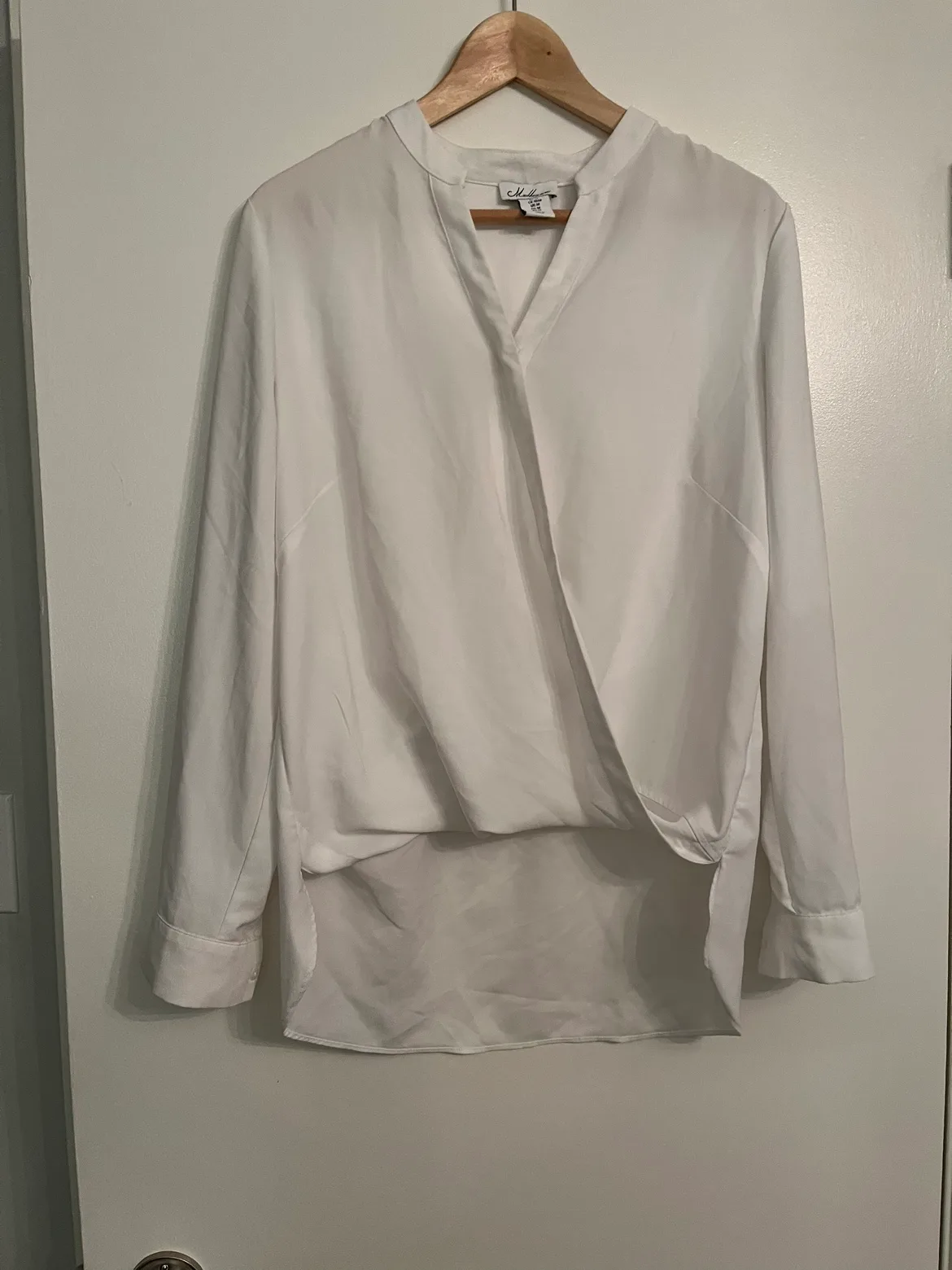 White Long Sleeve Blouse # Freecycle thumbnail