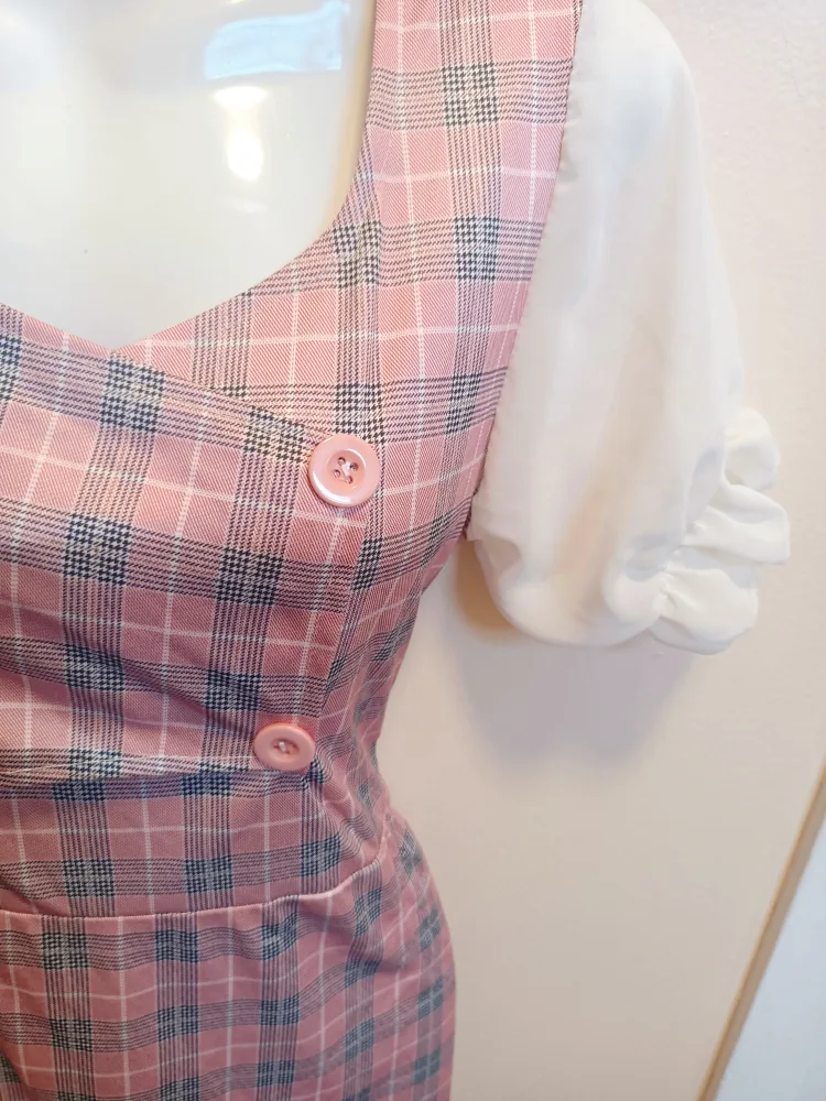 Pink Plaid Dress image indicator(2)