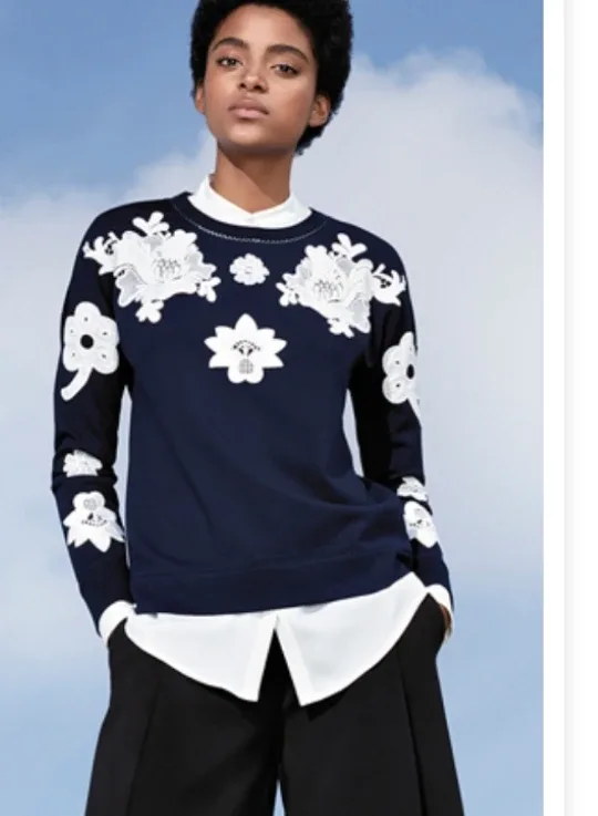 Victoria Beckham for Target Floral Sweatshirt thumbnail