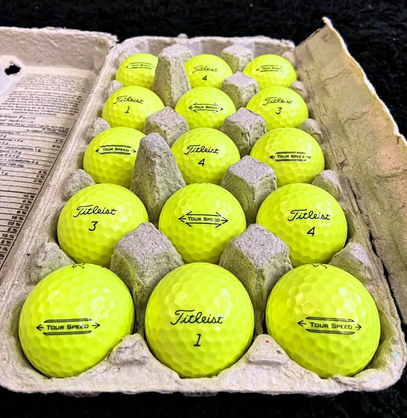 15 Titleist Tour Speed Yellow Golf Balls thumbnail