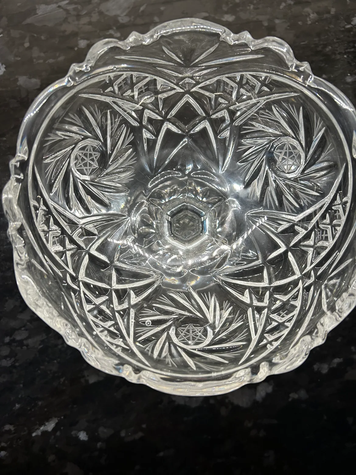 Crystal dish on stand image indicator(2)