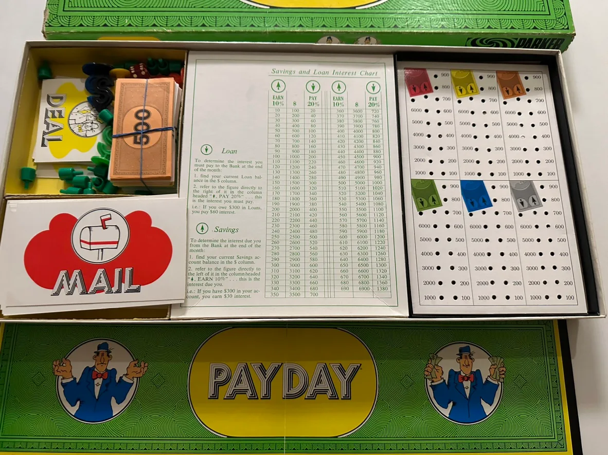 Vintage Parker Brothers Payday Board Game thumbnail