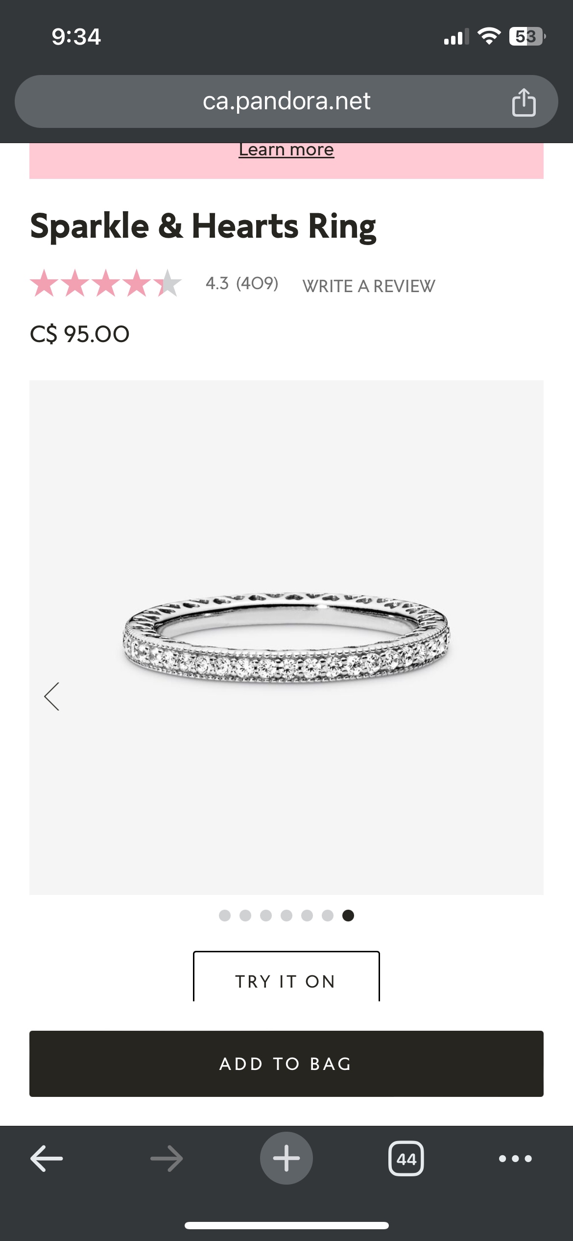 Pandora Hearts and Hearts Ring - photo 4