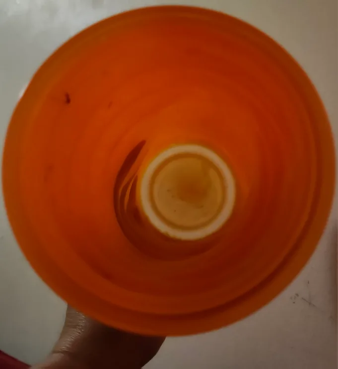Orange Glass Vase #freecycle #cyclefree image indicator(2)