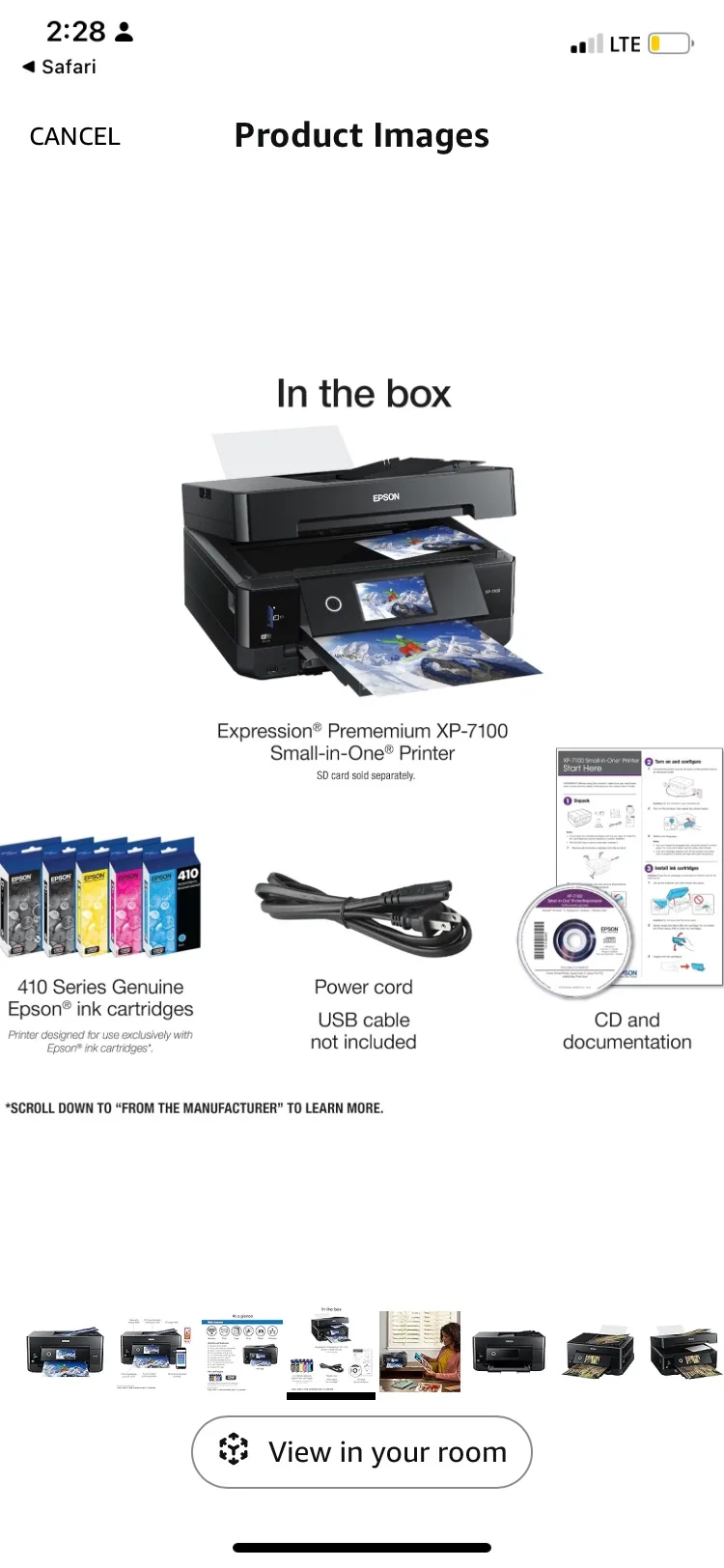 New Epson Expression Premium XP-7100 Wireless Printer image indicator(3)