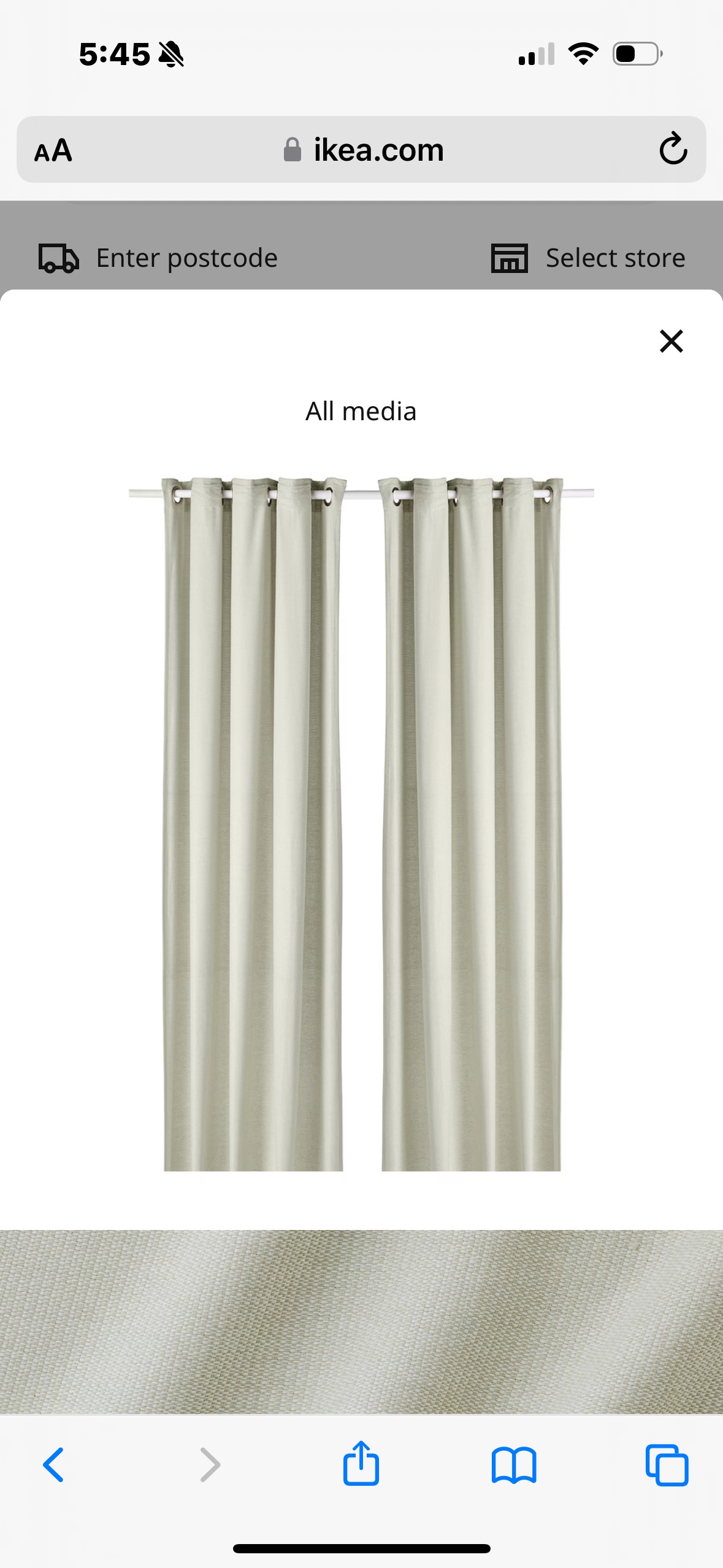 IKEA Moalina Curtains