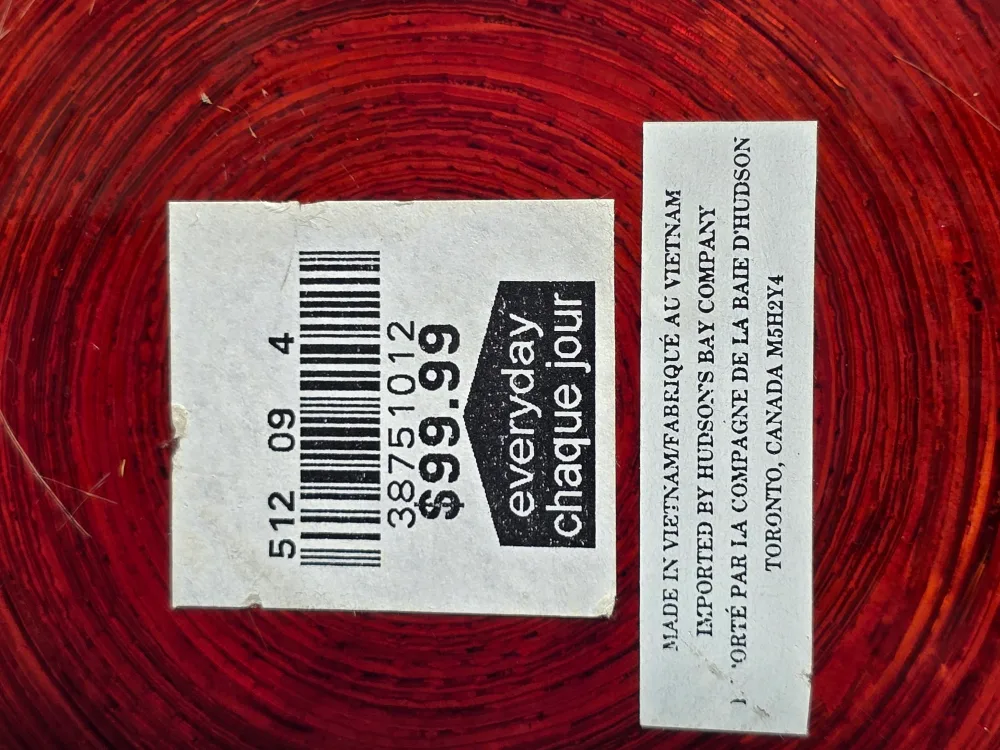 Set of 2 Red Wooden Bowls image indicator(2)