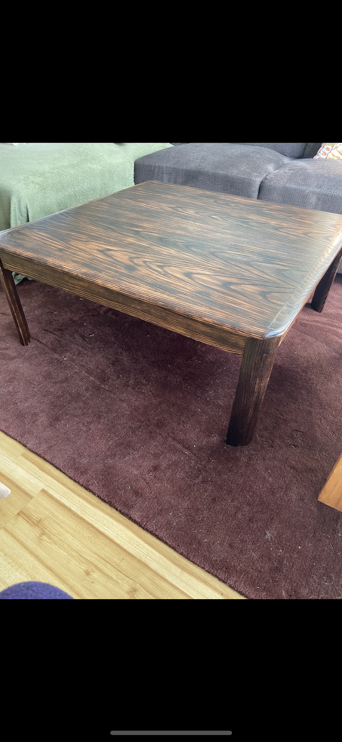 Square Wood Coffee Table