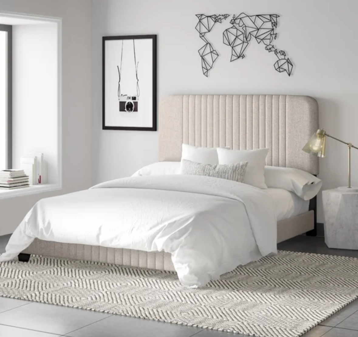 Queen Size Upholstered Bed Frame