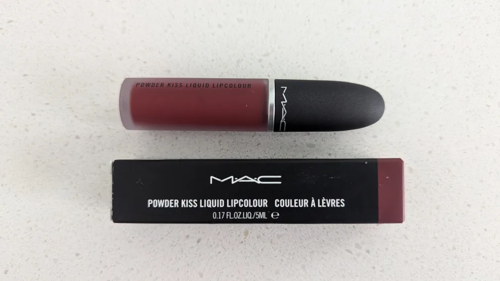 MAC Powder Kiss Liquid Lipcolour -  "Best  Fassion"  & "Sweetie" thumbnail