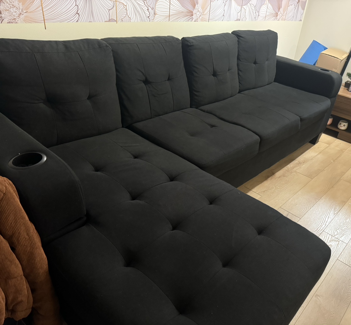 Black Sectional Sofa - photo 3