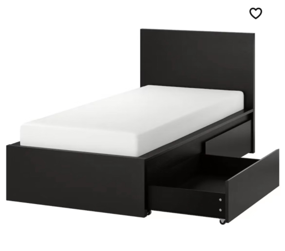 IKEA MALM Bed Frame with Storage