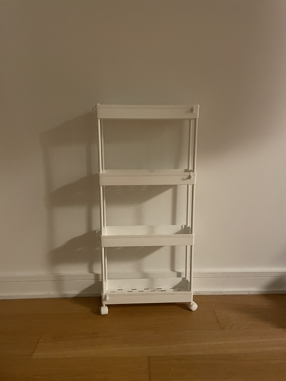 White Rolling Storage Cart - photo 2