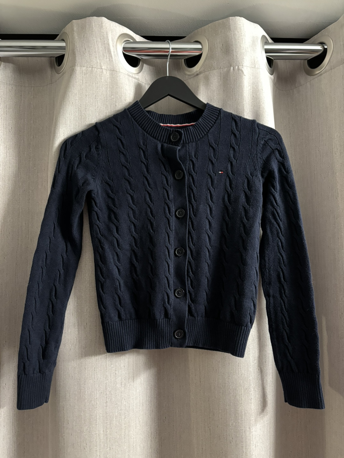 Tommy Hilfiger Long Sleeve Cable-Knit Cardigan