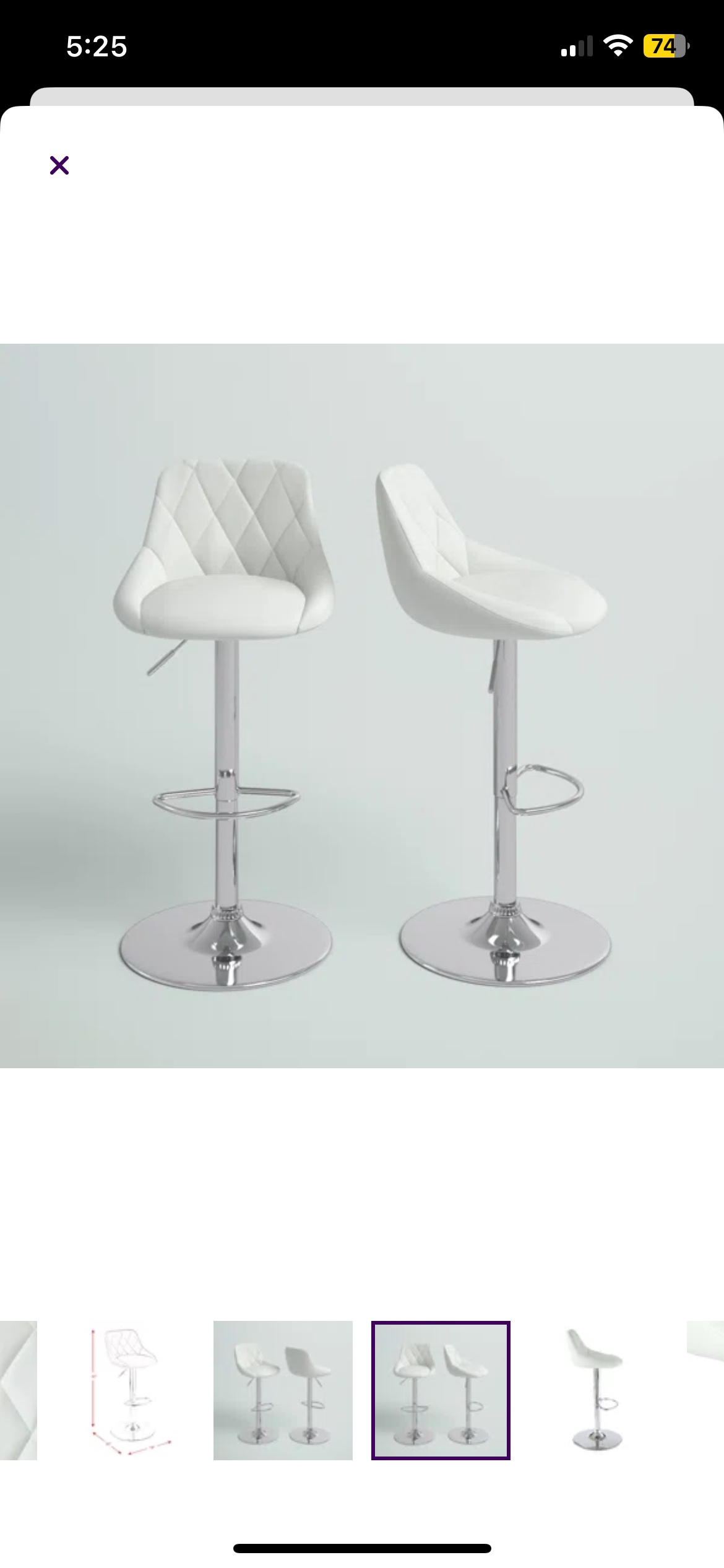 White Bar Stools - photo 2