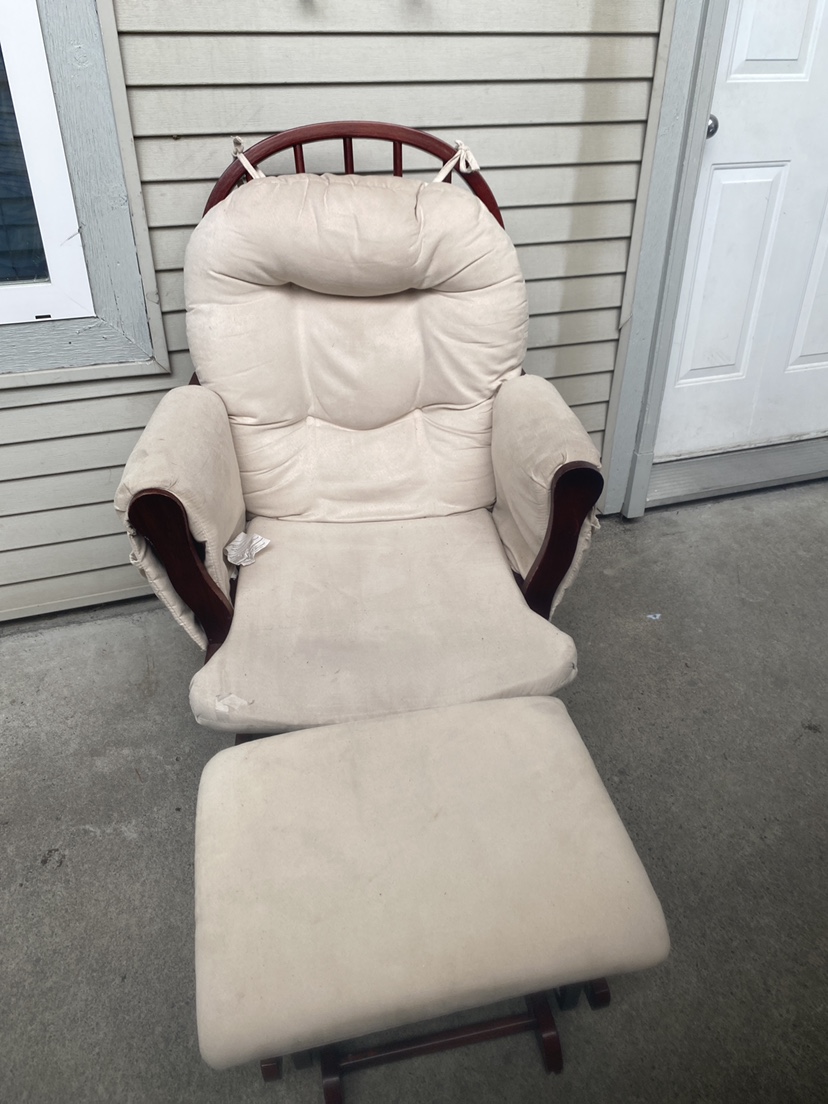 Glider Rocker with Ottoman