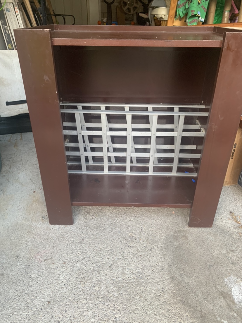 Brown Bar Shelf Unit