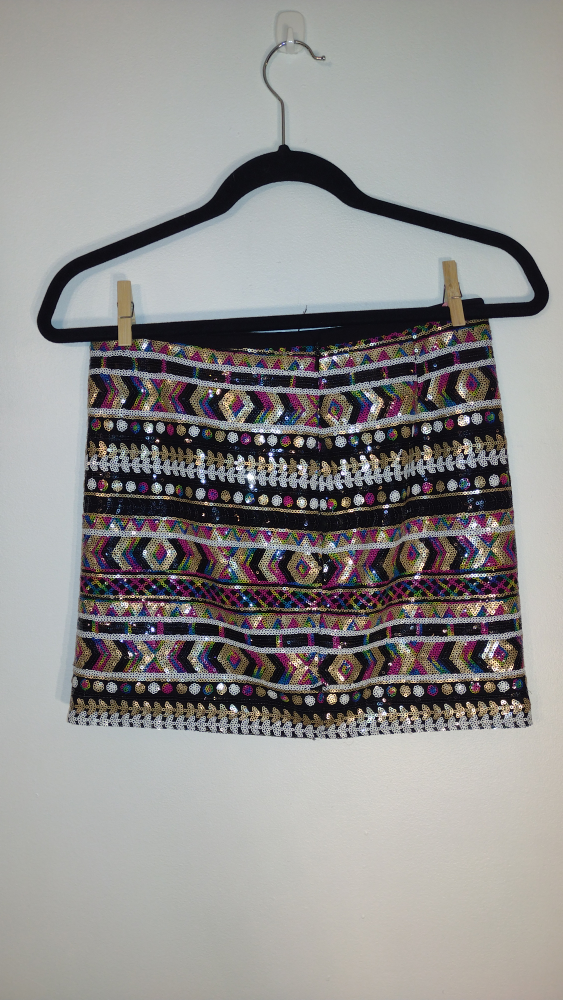 Sequin Mini Skirt - photo 2