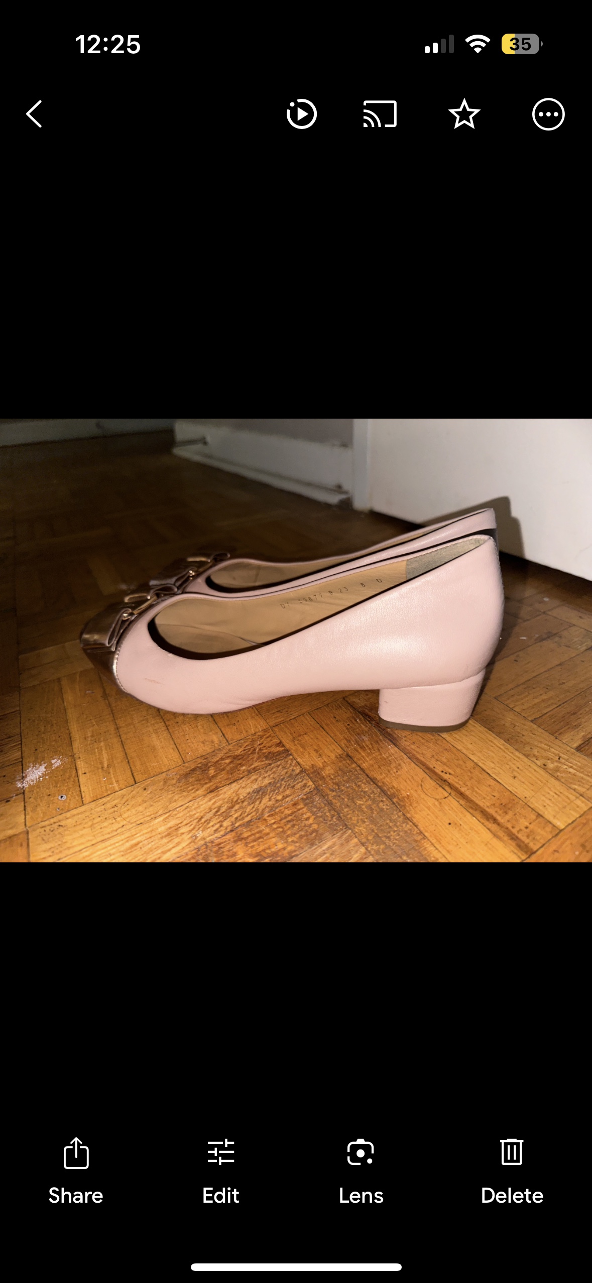 Pink Low Heel Shoes