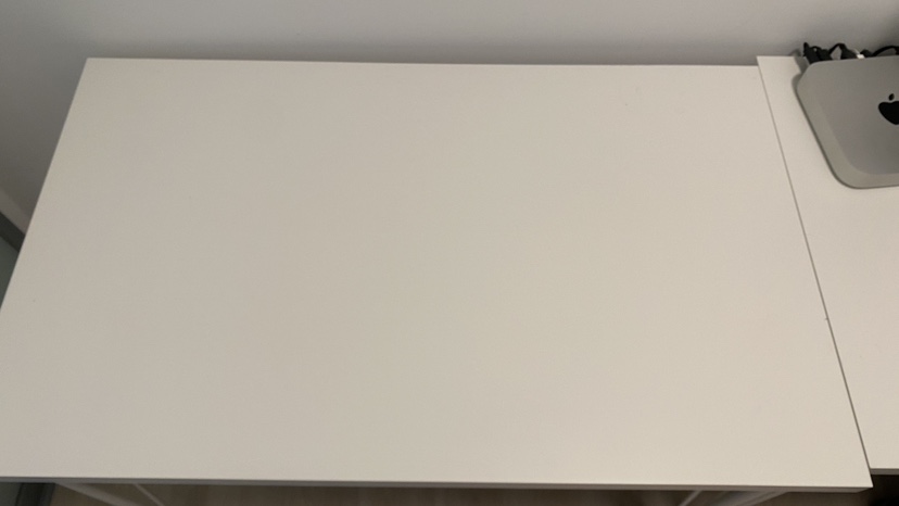 White Desk with Wheels - photo 3