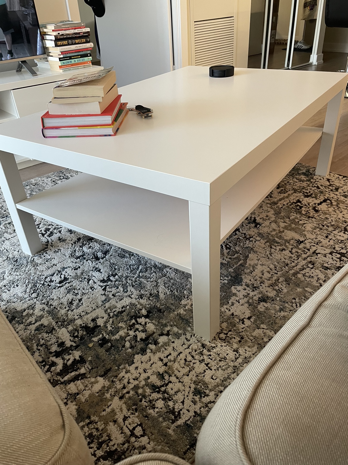Coffee Table-Ikea Lack White