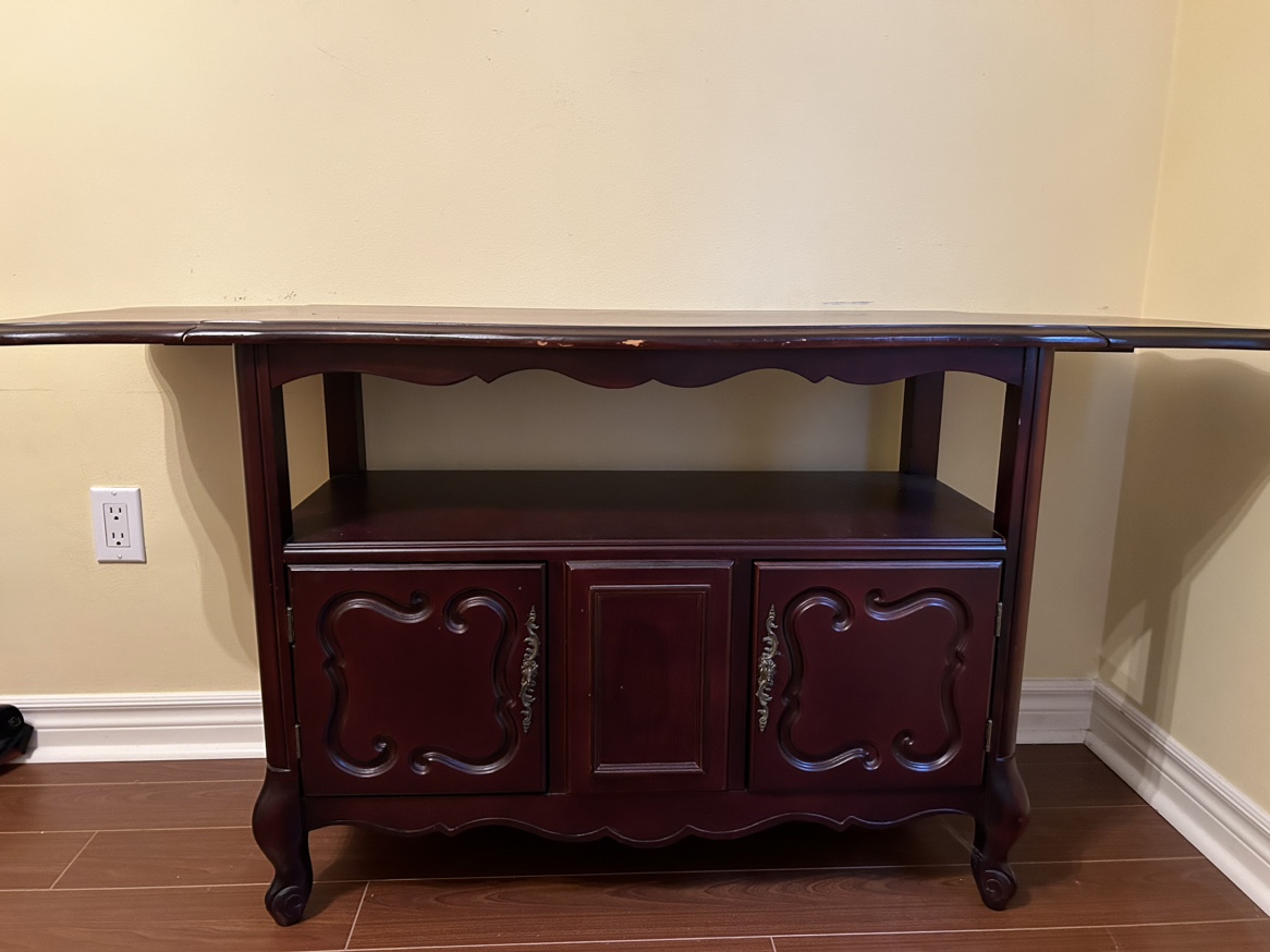 Wooden Console Table with Drop Leafs - photo 2