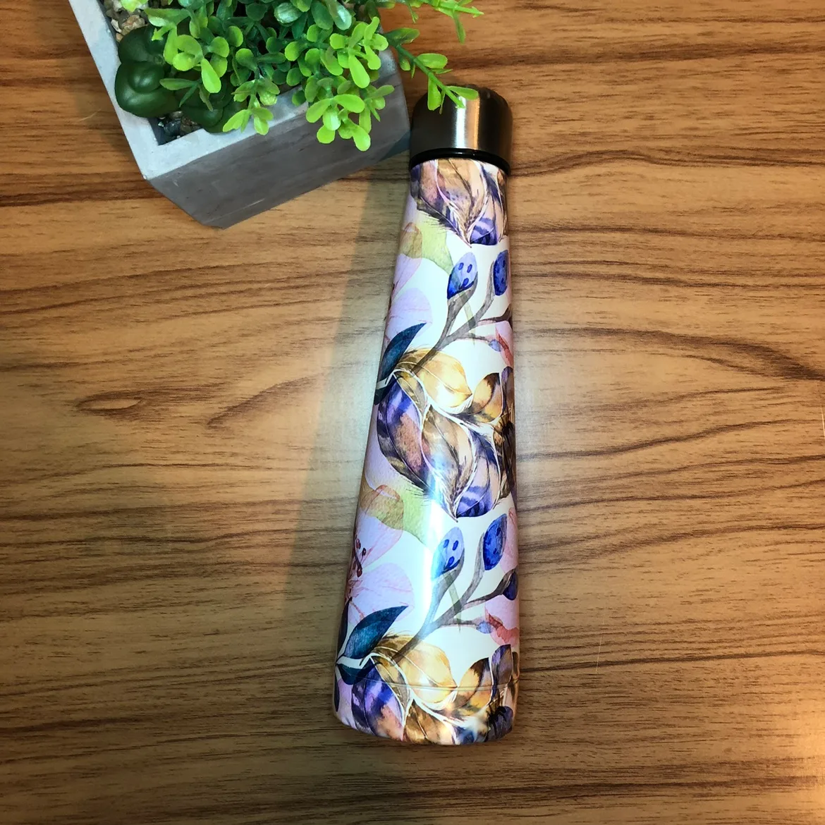 🧡 Floral Stainless Steel Water Bottle thumbnail