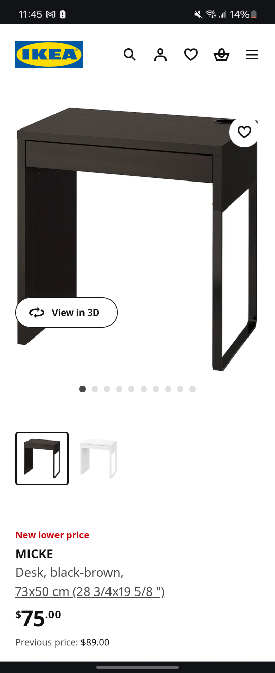 IKEA MICKE Desk