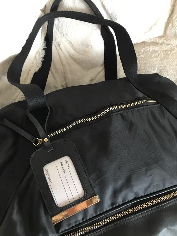 Black Weekender type Bag image indicator(2)