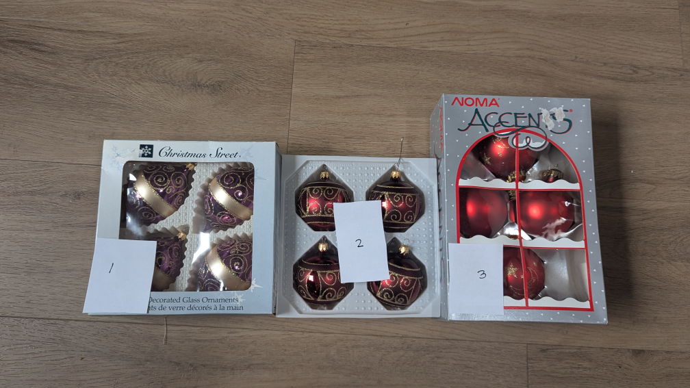 Vintage Boxed Christmas Ornament Sets $5 Each - photo 2