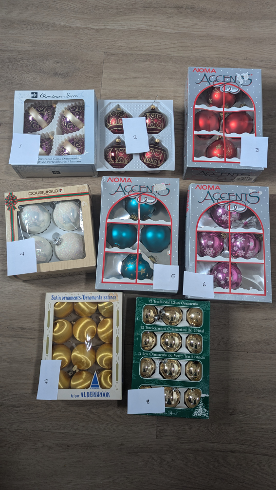 Vintage Boxed Christmas Ornament Sets $5 Each - photo 5