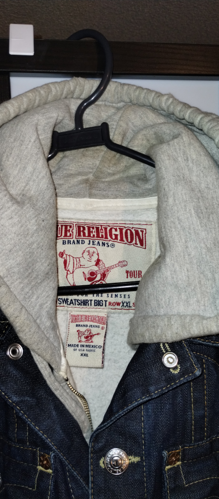 True Religion Jean Jacket with Hoodie