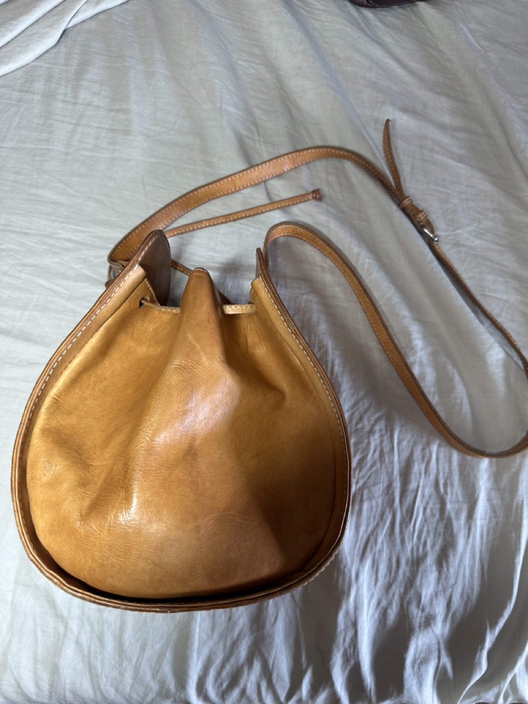 Leather Bucket Bag