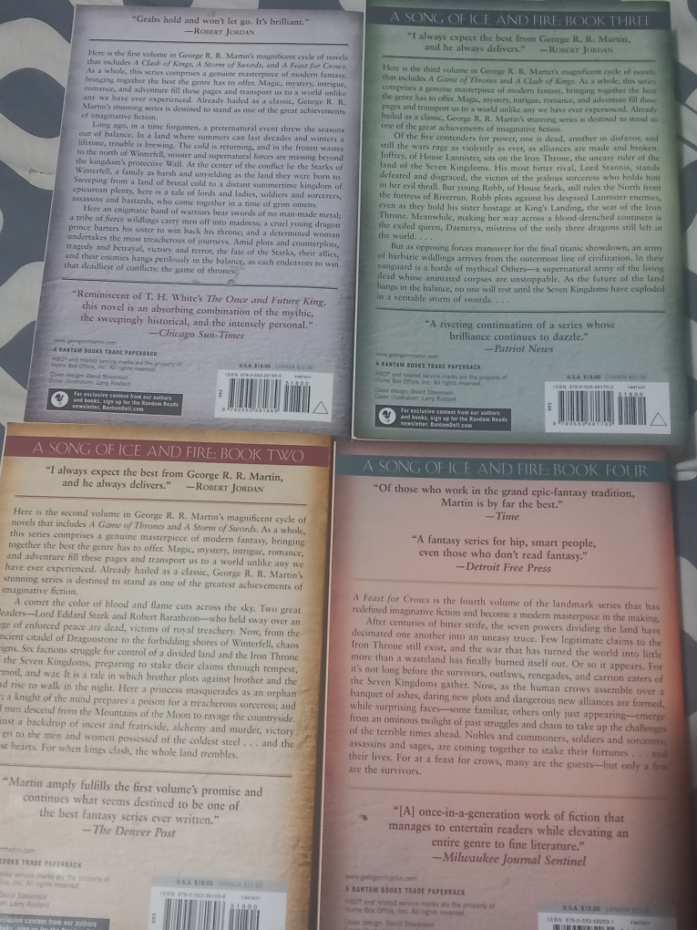 Game of Thrones Books 1-4 - photo 2